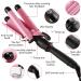 3 Barrel Hair Curler with LCD Display - Professional Wave Curling Iron for Long & Short Hair - Adjustable Temperature & Portable - Buy Online on GoSupps.com