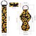 5 Pairs Vibrant Chapstick Holder Keychains - Neoprene Lip Balm Cases with Wristlet for Women - Buy Online on GoSupps.com