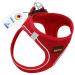 Petex dog harness for small & medium -sized dogs - TUV tested - Made in Europe - puppy dishes with Air Mesh technology - reflective and breathable - breast dishes for dog - Dog harness red XS
