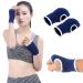 KeuLEn Elastic Wrist Hand Brace for Men & Women - Gym Sports Support Pain Relief & Protection for Sprains Carpal Tunnel Tendonitis - 1 Pair (Blue - Buy Online on GoSupps.com