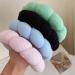 Spa Headband for Women - Soft Terry Cloth Makeup Headband Set for Face Washing and Skincare - Includes Face Wash Wristbands - Ideal Gift - Black+Grey - Buy Online on GoSupps.com