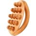 Wood Therapy Massage Tools - 14 Pearl Wood Roller for Lymphatic Drainage & Cellulite Reduction | Body Shaping Gua Sha Device - Buy Online on GoSupps.com