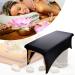 Stretchy Lash Bed Cover - Protective Spa Treatment Sheet Set for Lash/Massage Bed (Black) - Buy Online on GoSupps.com
