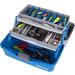 Flambeau Outdoors Classic Tray Tackle Box - Portable 2-Tray Organizer in Blue/Gray - Buy Online on GoSupps.com