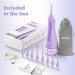 Sejoy Water Flosser - Rechargeable Cordless Teeth Cleaning Tool with 5 Modes, 8 Jet Tips - IPX7 Waterproof, Portable & Travel-Friendly (Purple) - Buy Online on GoSupps.com