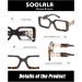 SOOLALA The Reading Glasses Company Blue Light Blocking Womens Reading Glasses Leopard 1.0 x - Buy Online on GoSupps.com