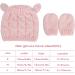 XYIYI Newborn Baby Winter Beanie Hat Mitten Set - Pink, 3-6 Months | Warm Knitted Hat Glove Set for Boys Girls - Buy Online on GoSupps.com