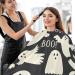Kigai Happy Halloween Barber Cape | Waterproof Hair Cutting Cape for Men & Women | Adjustable Salon Hairdressing Cape - Buy Online on GoSupps.com