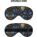Blue Butterflies Print Double-Sided Eye Mask | Soft Light Blocking Sleep Aid for Enhanced Sleep Quality - Buy Online on GoSupps.com
