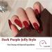 Red Nail Polish - Jelly Brown Red Nail Polish - Dark Red Air Dry Breathable Jelly Style Nail Varnish - Vegan Base Natural Nail Polish Long Lasting Air Dry No Need UV Nail Art - Buy Online on GoSupps.com