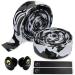 TOPCABIN Camouflage Series Comfort Gel Road Bike Handlebar Tape Bike Bar Tape with Reflective Bar Plugs (White (a Pair)) Camouflage White