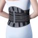 ABYON Lower Back Support Belt Back Braces for Lower Back Pain Adjustable Waist Support for Men and Women Herniated Disc Sciatica Scoliosis Bending Standing Heavy Lifting (Size XL: 49.2''-57'') XL Black-blue