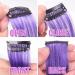 24 Pcs Colored Hair Extensions Colorful Clip in Hair Extensions 22 inch Synthetic Straight Hair Extensions for Kids Girls Women A 24Pcs - Solid color + Gradient color - Buy Online on GoSupps.com
