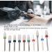 MOUMOUTEN Nail Drill Bits Ceramic Manicure Pedicure Bits Manicure Dustproof Nail Grinding Head Set for Manicure Pedicure Home Salon - Buy Online on GoSupps.com