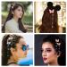 4 Pcs Tassel Butterfly Hair Clips - Fabric Butterfly Bobby Pins with Rhinestone Wings - Party Hair Accessories for Girls - Color_A - Buy Online on GoSupps.com