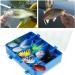 10pcs Spinner Fishing Lures Kit with Tackle Box - Hard Metal Rooster Tail Baits for Bass, Trout, Salmon by FOUCECLAUS - Buy Online on GoSupps.com
