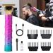 Professional Hair Clippers for Men with 4 Guide Combs Rechargeable T-Blade Hair Edgers Hair Clippers for Zero Gapped Haircut Professional Electric Hair Trimmer Gifts for Men & Fathers Day Purple