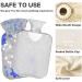 NAANLE 2L Hot Water Bottle with Lid - Blue Flowers | Ideal for Back Pain Relief & Neck Therapy - Hot & Cold Compress - Buy Online on GoSupps.com
