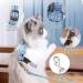 Adjustable H-Shaped Cat Dishes with Leash - Light Soft & Perfect for Cats Puppies & Small Pets (3.0kg-7.5kg) - Blue - Buy Online on GoSupps.com