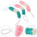 3pcs Long Shower Mesh Pouf Set | Soft Bath Sponge Balls for Luxurious Cleaning - Buy Online on GoSupps.com