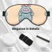 Cartoon Hippos Print Unisex Eye Mask - Soft Comfortable Light-Blocking for Sleep | International Shipping - Buy Online on GoSupps.com