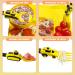 Construction Themed Children Cutlery Set Excavator Fork & Spoon for Toddlers (1-5 Years) Portable Yellow Baby Cutlery - Buy Online on GoSupps.com