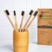 BlauKe Bamboo Toothbrushes 5-Pack - Medium Bristles, Biodegradable, Eco-Friendly - Buy Online on GoSupps.com