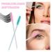 Scettar 200 Pieces Disposable Eyelash Brushes Set - 100 Light Blue & 100 Pink Mascara Applicators for Beauty Salons & Home Use - Buy Online on GoSupps.com