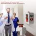 Qianmei AED Cabinet - Wall-Mounted Defibrillator Storage for Home Office & Hospital | Durable 1.2mm Steel with Transparent Window - Buy Online on GoSupps.com