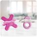 Mam Bite & Relax Set - Extra Light Pink Baby Teething Rings for Pain Relief | 2+ Months | 2 Pieces - Buy Online on GoSupps.com