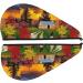 Hair Towel Wrap - Quick Drying Towel Turban with Button | Fall Village Scenery Design - Buy Online on GoSupps.com