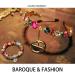 Coridy Gold Baroque Rhinestone Headband with Beaded Hair Ties - Handmade Hair Accessory for Women - Buy Online on GoSupps.com