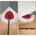 4-Pack Microfiber Spin Mop Head Replacements for O Cedar Spin Mop - Easy Cleaning Refills for 360 Wringing - White Triangle Design - Buy Online on GoSupps.com