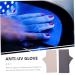 Healeved 2 Pairs Anti-uv Gloves for Gel Nails Uv Gloves for Manicure Nail Uv Protection Gloves for Women Womens Gloves Uv Gloves for Gel Manicures Nail Lamp Women's Nylon Summer - Buy Online on GoSupps.com