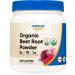 Nutricost Organic Beet Root Powder 1 LB - Superfood, Certified USDA Organic