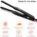 Mini Hair Straightener for Short Hair & Beard - Adjustable Temperature Flat Iron for Pixies & Tight Curls (Black) - Buy Online on GoSupps.com
