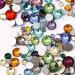 XIULI flat back gems round Rhinestones DIY decorative Nail Face and apparel accessories ss3-20 mix size(1440pcs mixed color)