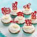 Pack of 24 Graduation Cake Decorations Graduation Cupcake Toppers Graduation Cake Decorations Cake Toppers for Graduation Parties Graduation Proms Red - Buy Online on GoSupps.com