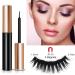 Magnetic Eyelashes and Eyeliner Kit Cuttable Strong Magnetism 3D Waterproof Natural Look Reusable False Lashes with Tweezer Easy to Wear (3 Pairs) - Buy Online on GoSupps.com