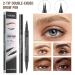 Curved Eyebrow Pen - Eyebrow Pencil Brow Pencil 2-in-1 Dual-Ended Microblading Eyebrow Pen with Micro-Fork-Tip and Precise Brush-Tip Create Natural Hair-Like Brows Long lasting brown - Buy Online on GoSupps.com