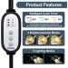 Petboda Reptile Heat Lamp Dual Head Basking Light with Cycle Timer Dimmable UVA Reptile Light for Turtle Tortoise Lizard Snake Bearded Dragon and More 4 Bulbs Included (Black) - Buy Online on GoSupps.com