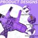 Emust Dog Life Jacket - Adjustable Floating Vest for Small/Medium/Large Dogs - Purple Mermaid with Rescue Handle for Water Safety - Buy Online on GoSupps.com