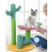 TNELTUEB Cat Scratching Post - Sisal Cactus Cat Scratcher with 3 Height Poles and Hanging Ball - Interactive Toy for Indoor Climbing and Playing - Gift for Large Cats - Buy Online on GoSupps.com