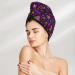 Quick-Dry Hair Towel Wrap | Buttoned Towel Turban for Fast Hair Drying | Mardi Gra2 - Buy Online on GoSupps.com