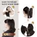 Sofeiyan 33cm Ponytail Extension - Natural Looking Long Curly Clip-In Claw Hair Extension for Women - Dark Brown/Golden Auburn - Buy Online on GoSupps.com