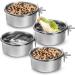 Okllen 4 Pack Bird Feeding Dish Cups Detachable Stainless Steel Bird Food Bowls with Clamp Bird Cage Feeder Hanging Pet Bowl for Chinchilla Parrot Cockatiel Conure Budgies Parakeet Small Animal - Buy Online on GoSupps.com