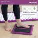 Bodhi Acupressure Floor Mat | Vital Spiky Small Relaxation Mat for Feet | Pain Prevention & Reflex Zone Stimulation | Boost Blood Circulation | Soft Pillow | Aubergine - Buy Online on GoSupps.com