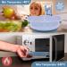 Silicone Baby Suction Plate with Lid and Spoon - Kid Divided Weaning Plate in Blue | BPA Free & Dishwasher Safe - Children's Dinnerware Set - Buy Online on GoSupps.com