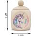 Personalized Unicorn Tooth Box for Girls - Modern Wooden Milk Teeth Keeper 4x4x6cm - Buy Online on GoSupps.com