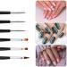 Professional 3-Piece Nail Art Brushes Set for Gel Polish - Double Ended Design for DIY Polygels Manicure & Ombre - Fine Liner & Drawing Paint Pen Varnish Tool (8/9/12mm) - Buy Online on GoSupps.com